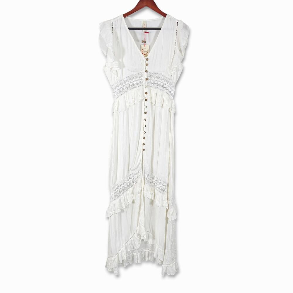 RAGA White Midi Dress